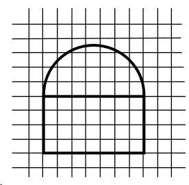 What is the best estimate of the area of the figure at right? Question 13 options-example-1