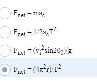 PLLLLLLLLLLLLZ HELP 15 POINTS The centripetal force on an object in uniform circular-example-1