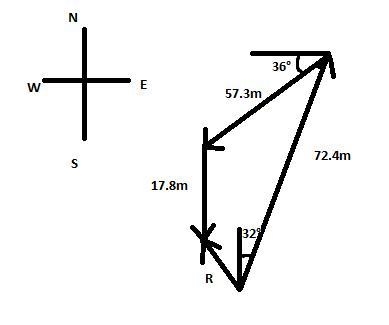 What is the final displacement of the following three displacements, found by adding-example-1