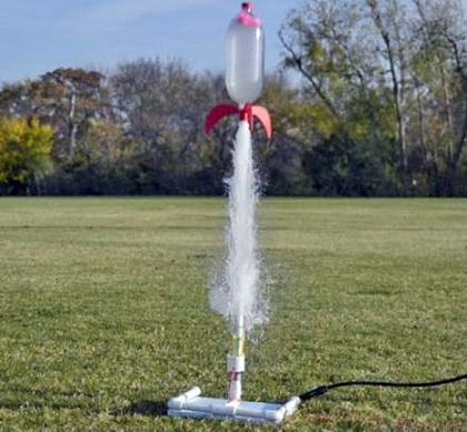 If you launch a bottle rocket into the sky with initial velocity 100m/s, how long-example-1