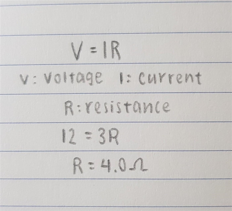 If a 12-V battery is connected to a circuit that has a current of 3.0 A,?what is the-example-1