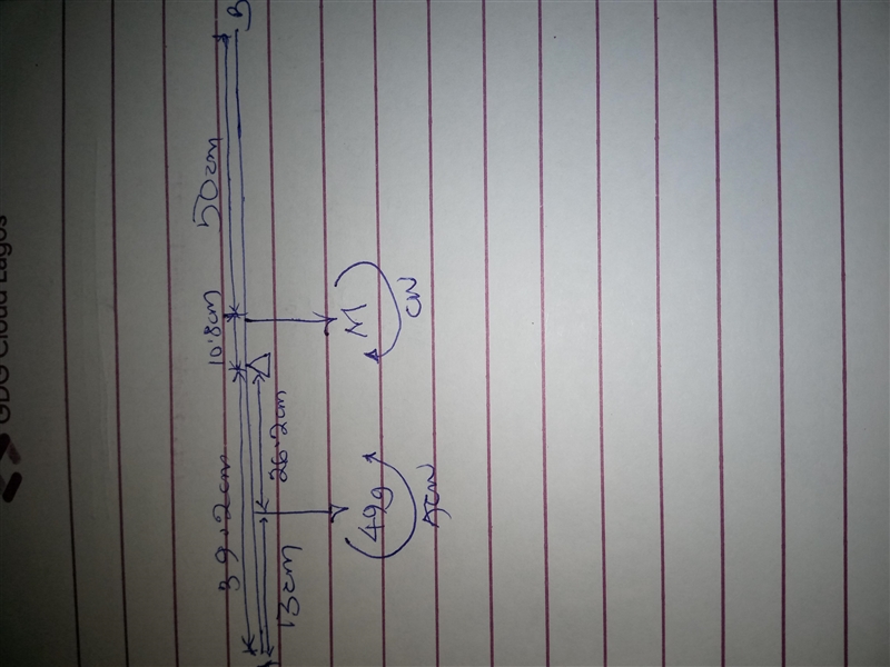 A meter stick is found to balance at the 49.7-cm mark when placed on a fulcrum. When-example-1