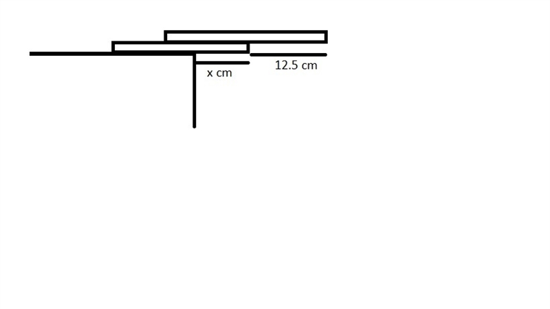 A uniform brick of length 25 m is placed over the edge of a horizontal surface with-example-1