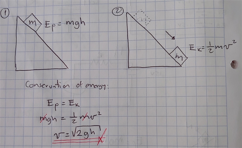 A 1-lb block and a 100-lb block are placed side by side at the top of a frictionless-example-1