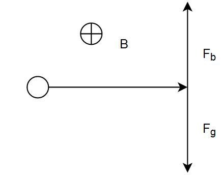 A particle of mass 10 g and charge 72 μC moves through a uniform magnetic field, in-example-1