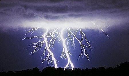 Lightening is an example of what type of matter?-example-1