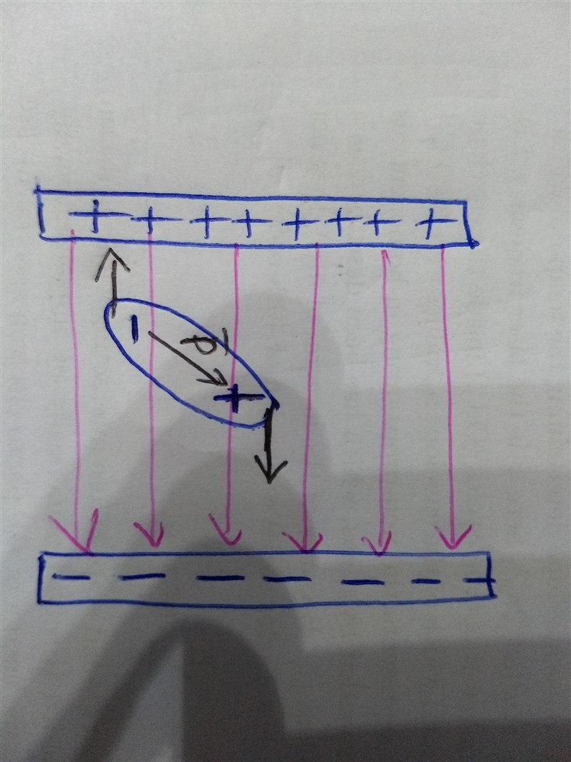 Because the droplets are conductors, a droplet's positive and negative charges will-example-1