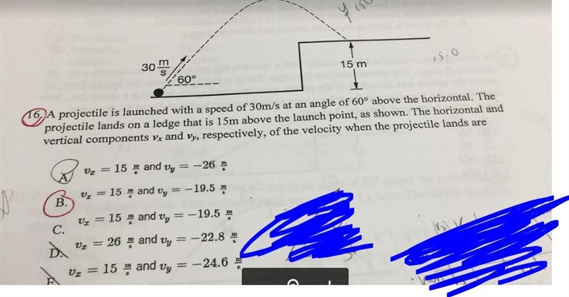 Why is Vy negative and not positive because I solved it and it resulted in a positive-example-1