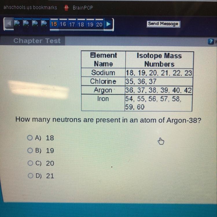 How many neutrons are present in an atom of Argon-38-example-1