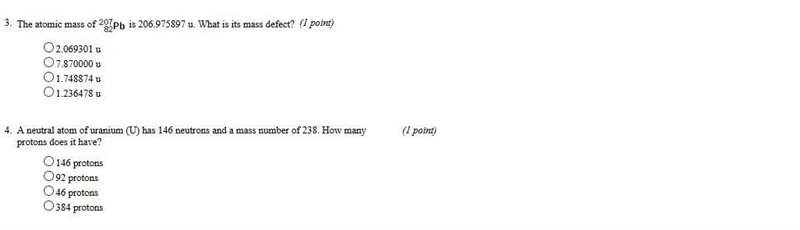 A neutral atom of uranium (U) has 146 neutrons and a mass number of 238. How many-example-1