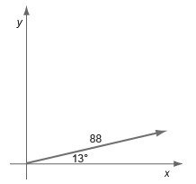 What is the length of the x-component of the vector shown below? A. 20.3 B. 19.8 C-example-1