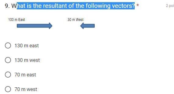 What is the resultant of the following vectors?-example-1