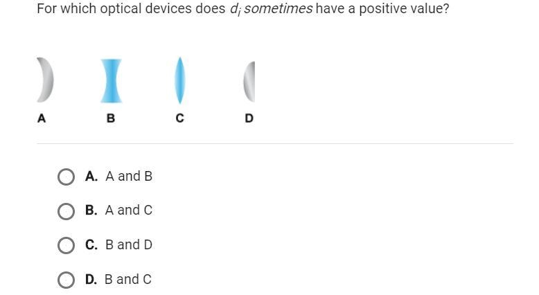 For which optical devices does d sometimes have a positive value-example-1