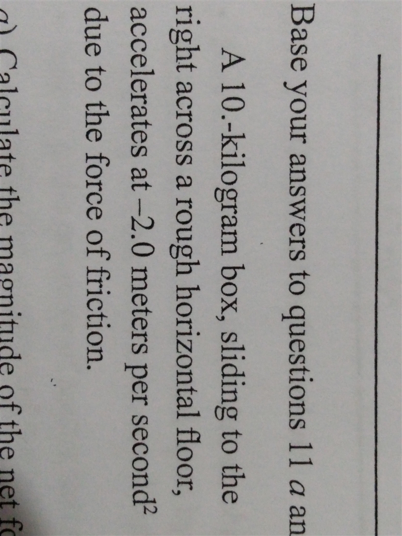 How do I find the magnitude of the net force acting on the box-example-1