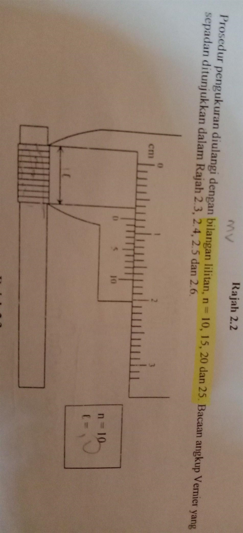 What is the reading of the vernier calliper? ​-example-1