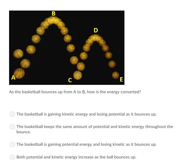 PLEASE HELP ASAP!!! CORRECT ANSWER ONLY PLEASE!!! As the basketball bounces up from-example-1