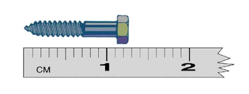 Determine the length of the object shown 1.2 cm 1.3 cm 1.25 cm 1.250 cm-example-1