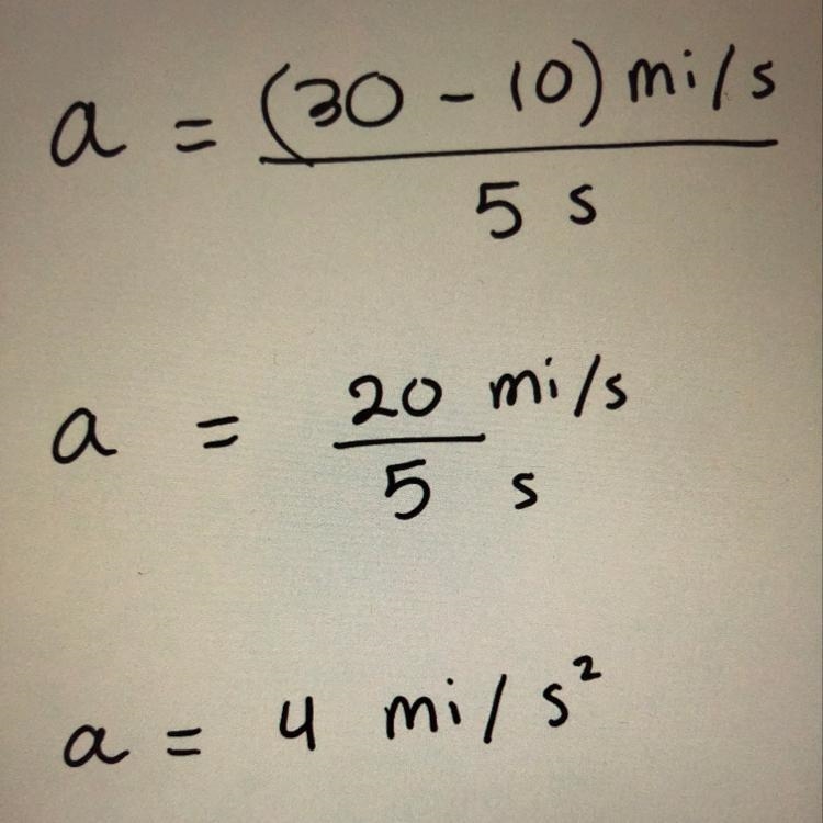 Toon train is traveling at the speed of 10 mi./s at the top of a heel five seconds-example-1