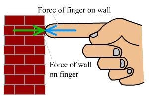 Newton’s third law says that there is also a reaction force that is-example-1