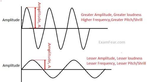 The loudness of sound is determined by the _______ of vibration-example-1