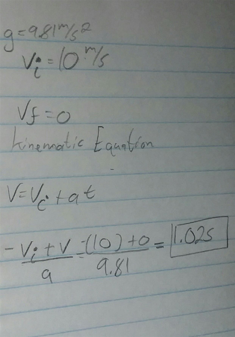 John bounces a ball off the ground, and it leaves the ground with a velocity of 10 m-example-1