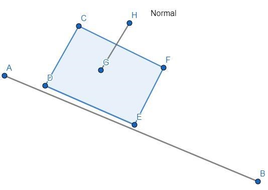 Normal force is exerted _____to the surface of an object. A. perpendicular B. 45 degrees-example-1