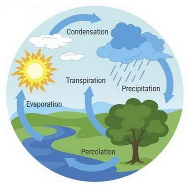 Briefly describe the hydrologic cycle.-example-1