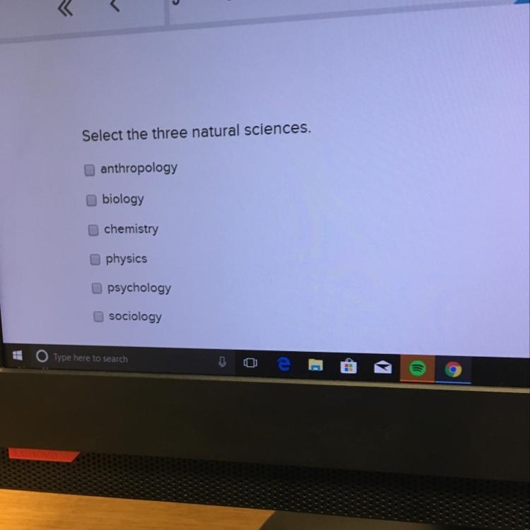 Select the three natural sciences.-example-1