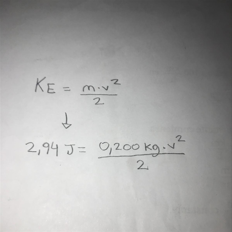 How to calculate the velocity? the answer is 5.4 m/s I need the explication-example-1