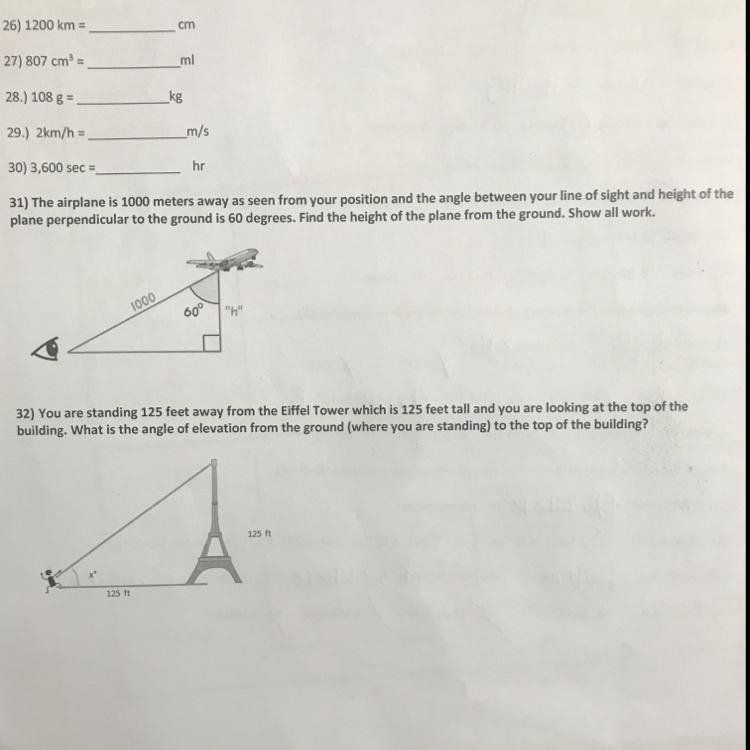 I need help on 31 and 32 please !!! 30pts !!-example-1