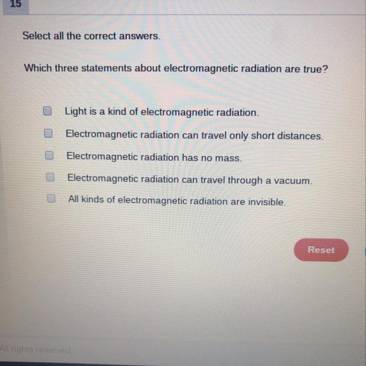 Which three statements about electromagnetic radiation are true?-example-1