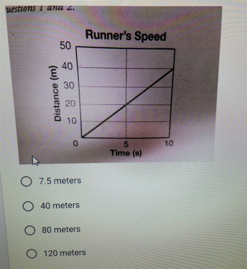 use the graph to answer the question. if the runner continues at the same speed,how-example-1