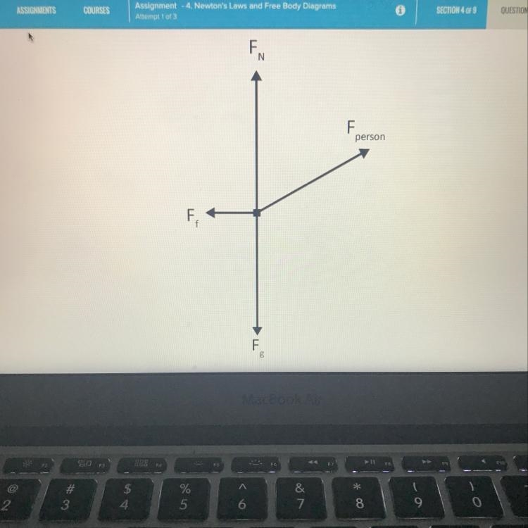 According to the diagram shown below, the object is: A. moving at a constant speed-example-1