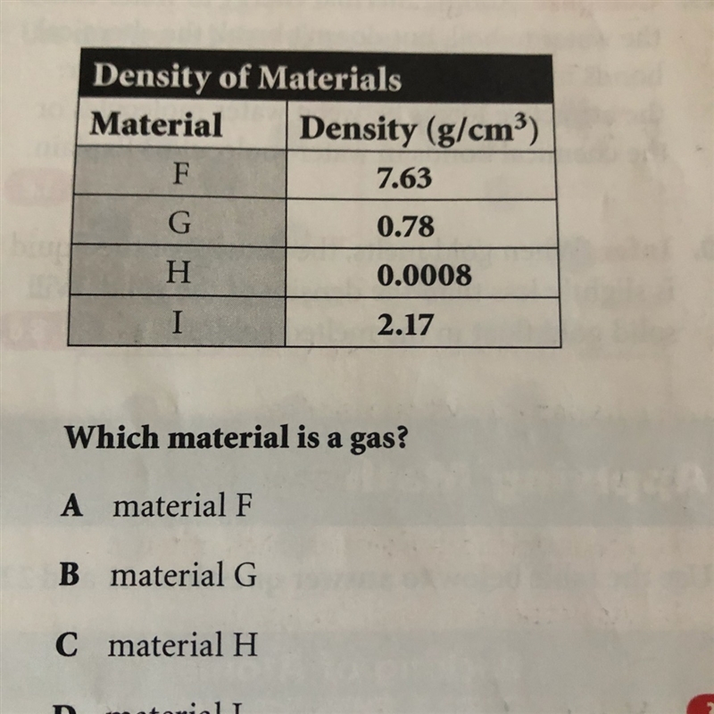 Which material is a gas-example-1