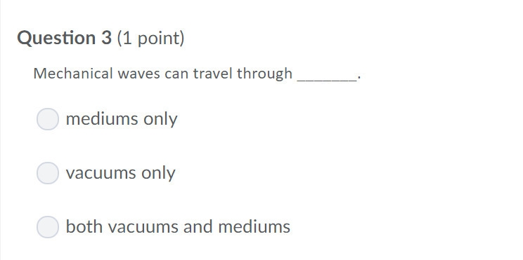 PLEASE HELP ASAP!!! CORRECT ANSWER ONLY PLEASE!!! Mechanical waves can travel through-example-1