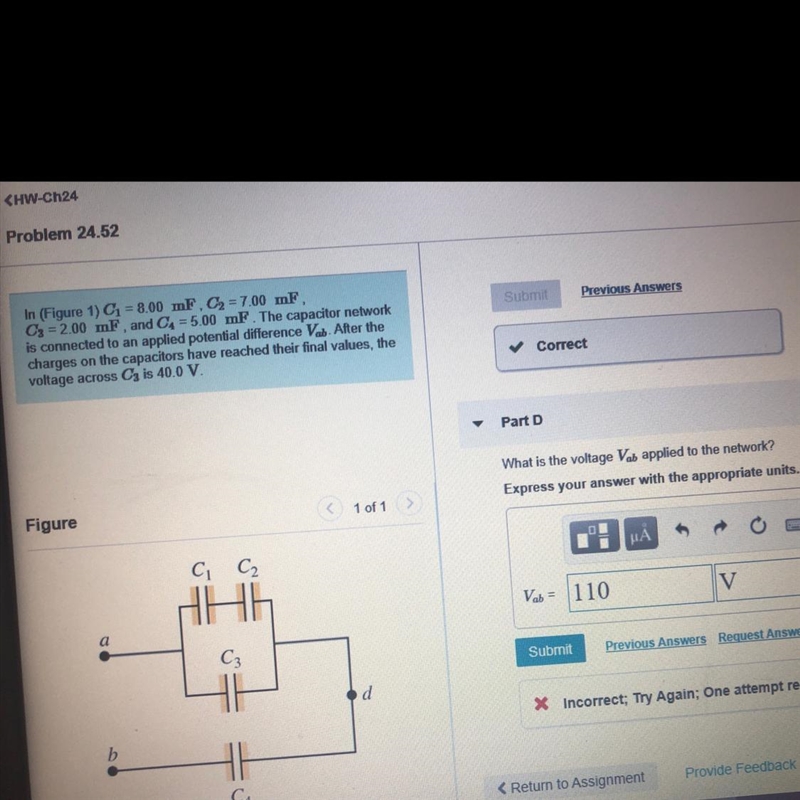 Please help it’s due very soon and this is my last attempt !! n (Figure 1) C 1 = 8.00 mF-example-1