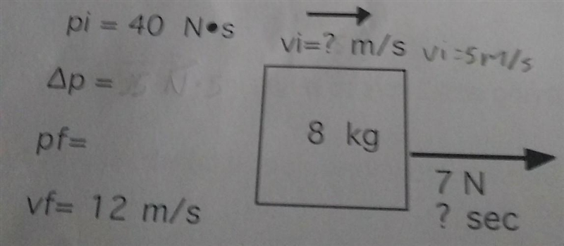 I need help on Momentum Practice problems aka physics. please help​-example-1