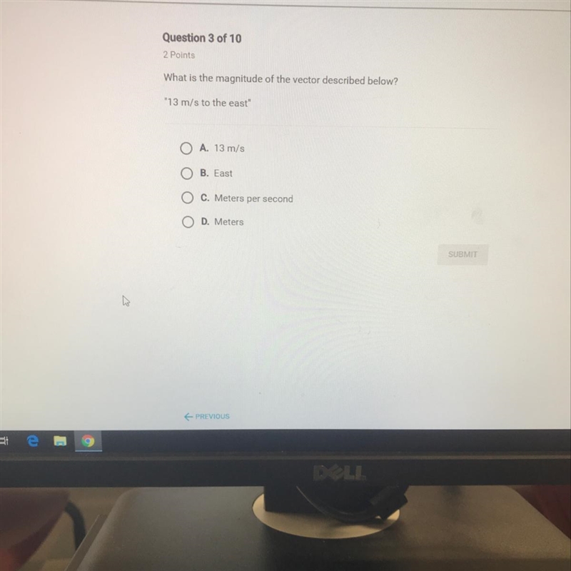 Which is the magnitude of the vector 13 m/s to the east-example-1