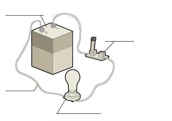 What are the names of the components (each shown with a leader and a line) of a circuit-example-1