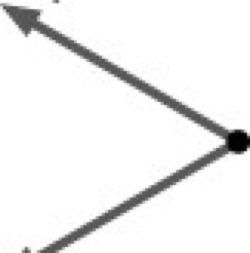 The diagram shows two forces of equal magnitude acting on an object. If the common-example-1