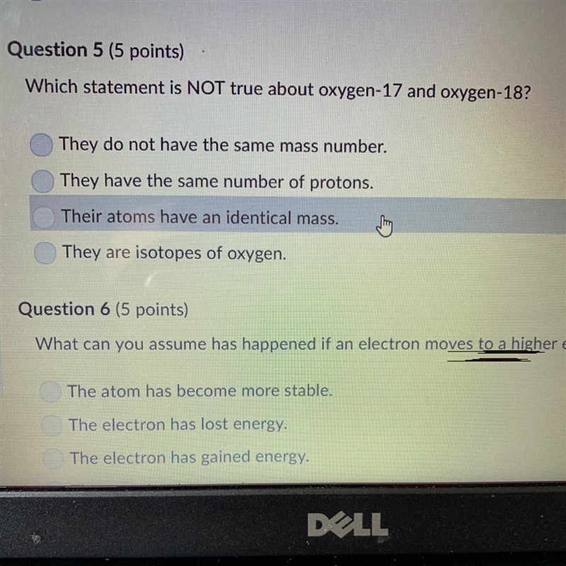 Which is NOT true about oxygen-17 and oxygen-18?-example-1