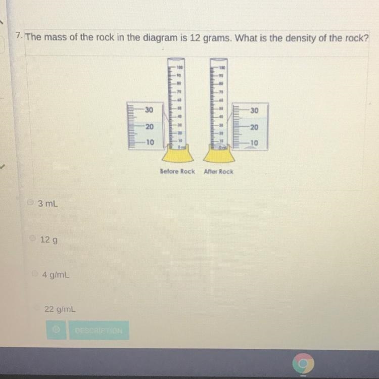 What is the Density of the rock?-example-1