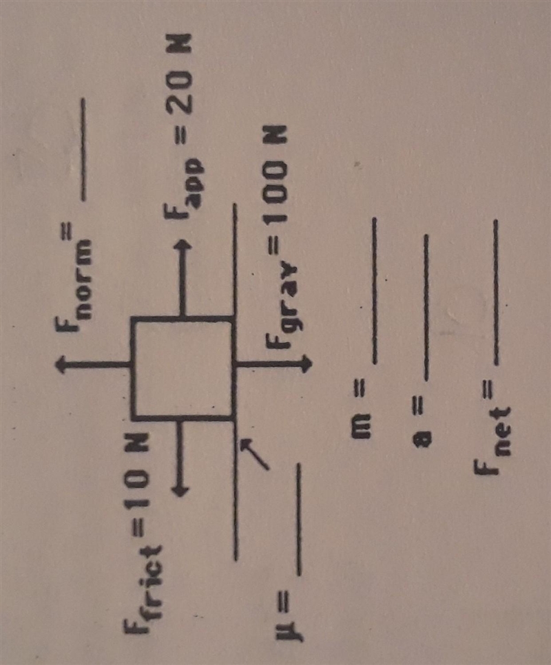 An applied force of 20 N is used to accelerate an object to the right across a frictional-example-1