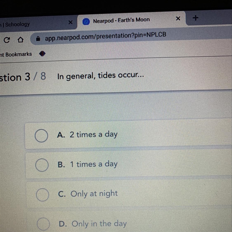 In general tides occur-example-1