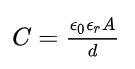 A parallel plate capacitor has two plates, both have an area of 1.7 m2 and the distance-example-1