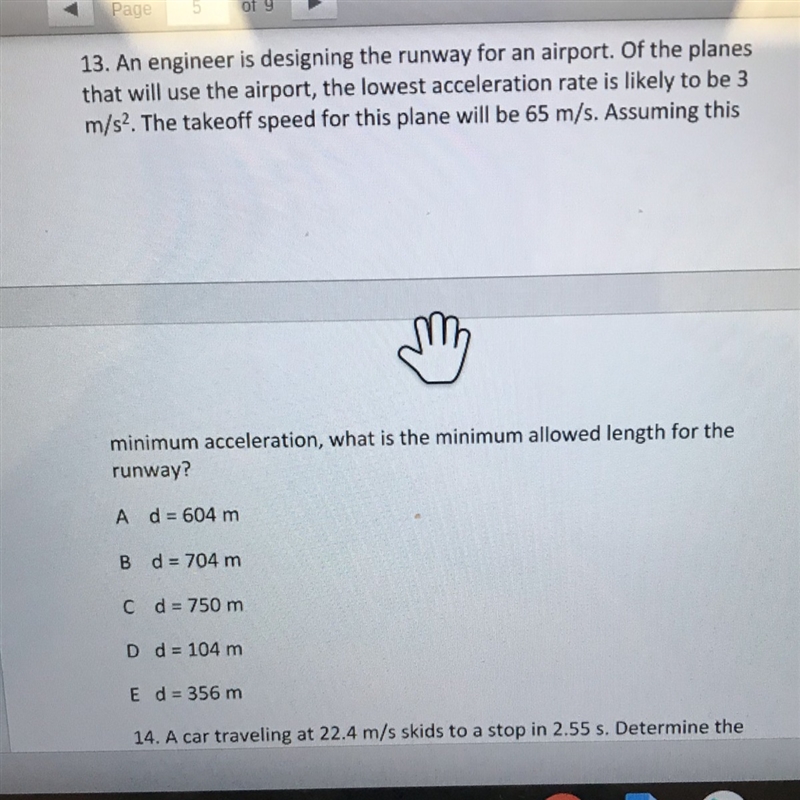 What is the minimum allowed length for the runway?-example-1