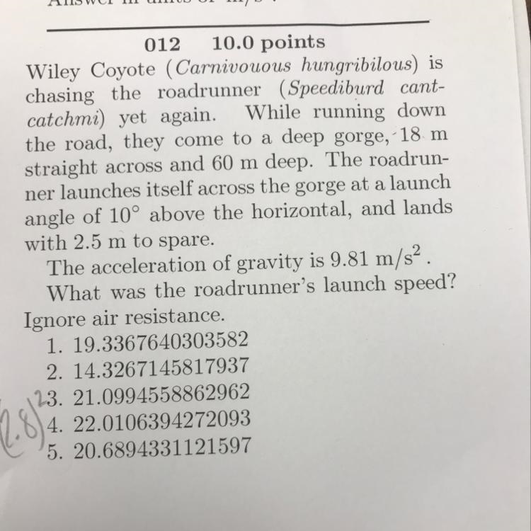 Wiley The Coyote problem Pls Help Physics-example-1