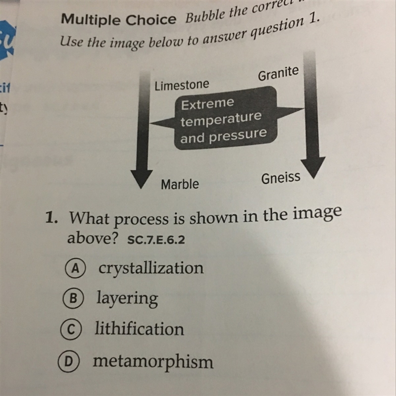 Please help What process is shown in the image above A crystallization B layering-example-1