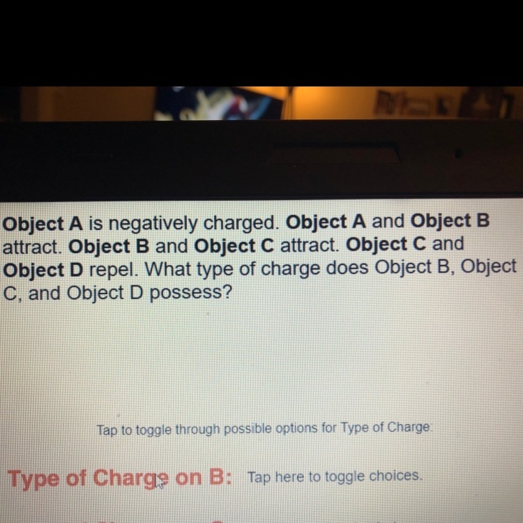 Help me plz i don’t know the charges on each of these-example-1