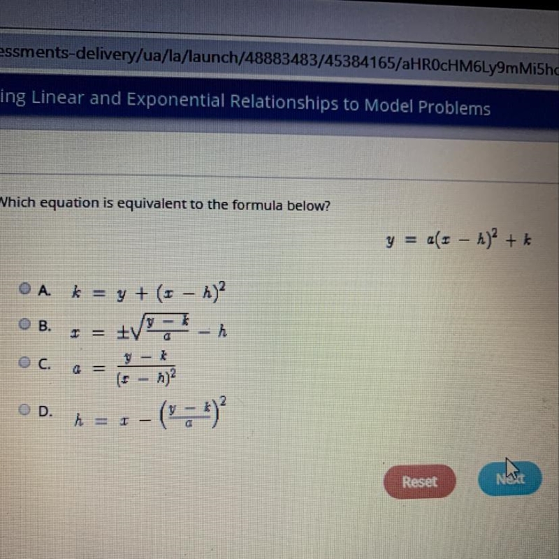 Which equation is equivalent to the formula below?-example-1